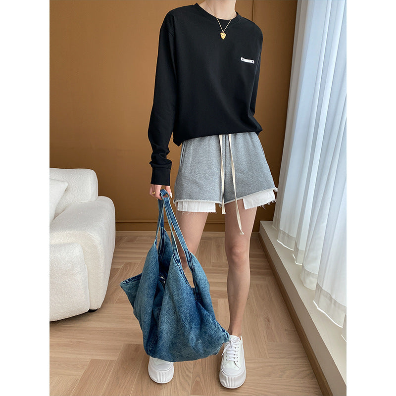 Damen Sportliches Langarmshirt mit modernem Schnitt Drune