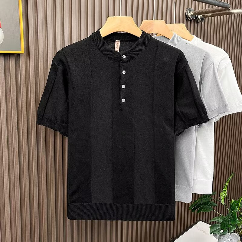 Herren Elegantes Strickshirt Drune