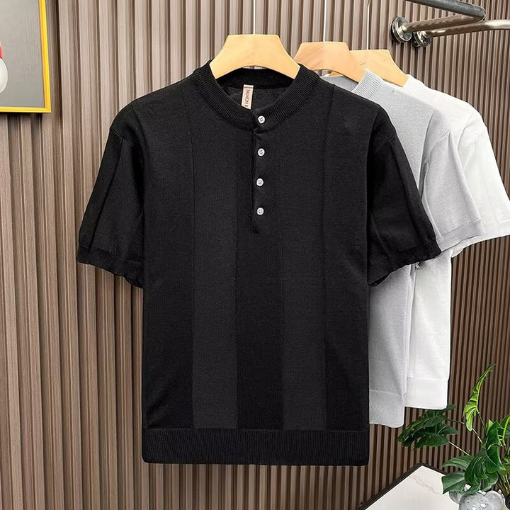 Herren Elegantes Strickshirt Drune