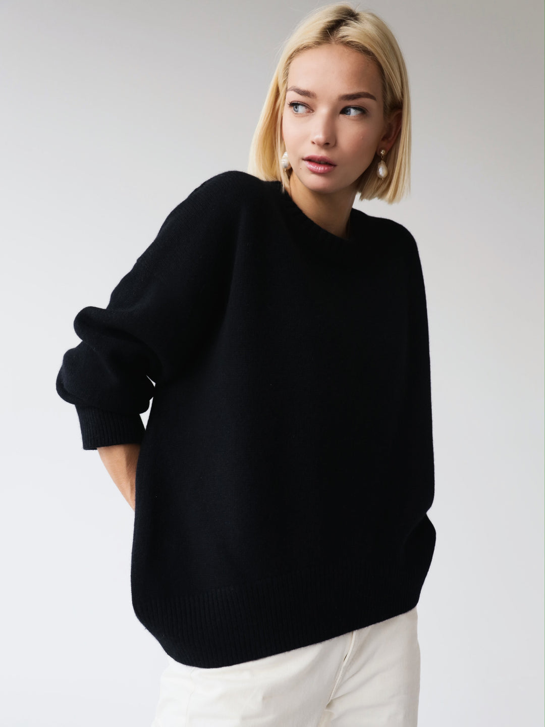 Damen Oversized Pullover mit weichem Feinstrick Drune