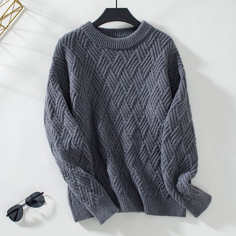 Drune | Einfarbiger Pullover Mit Weichem Stoff