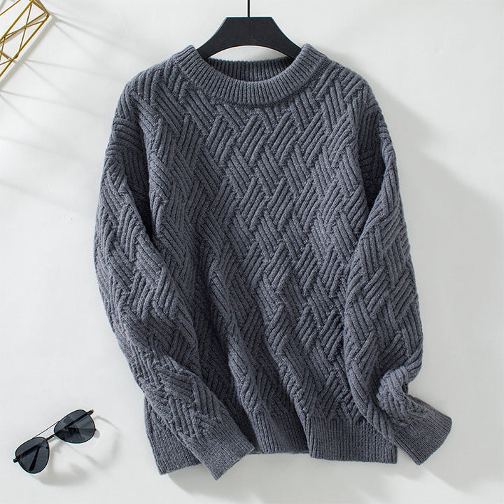 Drune | Einfarbiger Pullover Mit Weichem Stoff