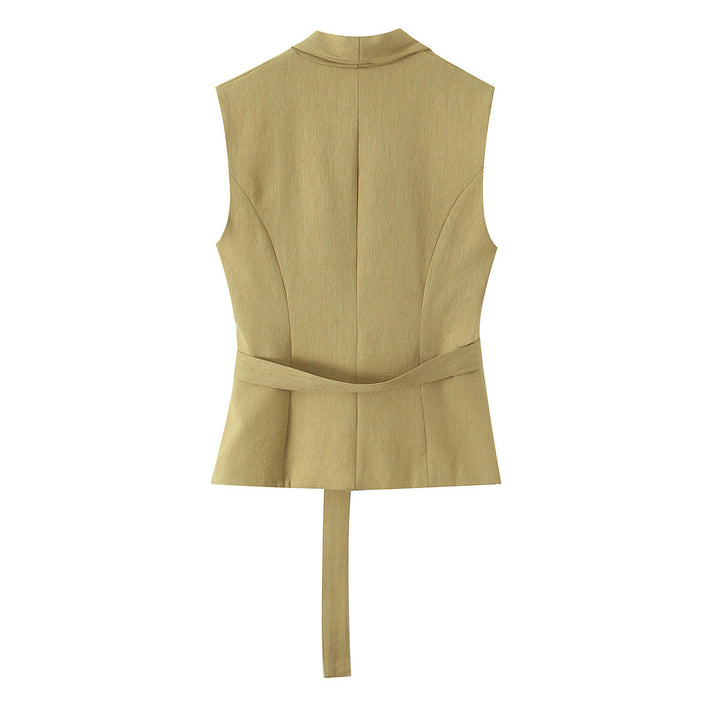 Damen modisches Blazer- und Palazzo-Hosen-Set mit taillierter Silhouette Drune