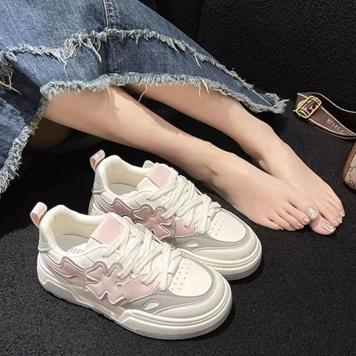 Damen Trendige Sneakers mit modischem Sternen-Design Drune