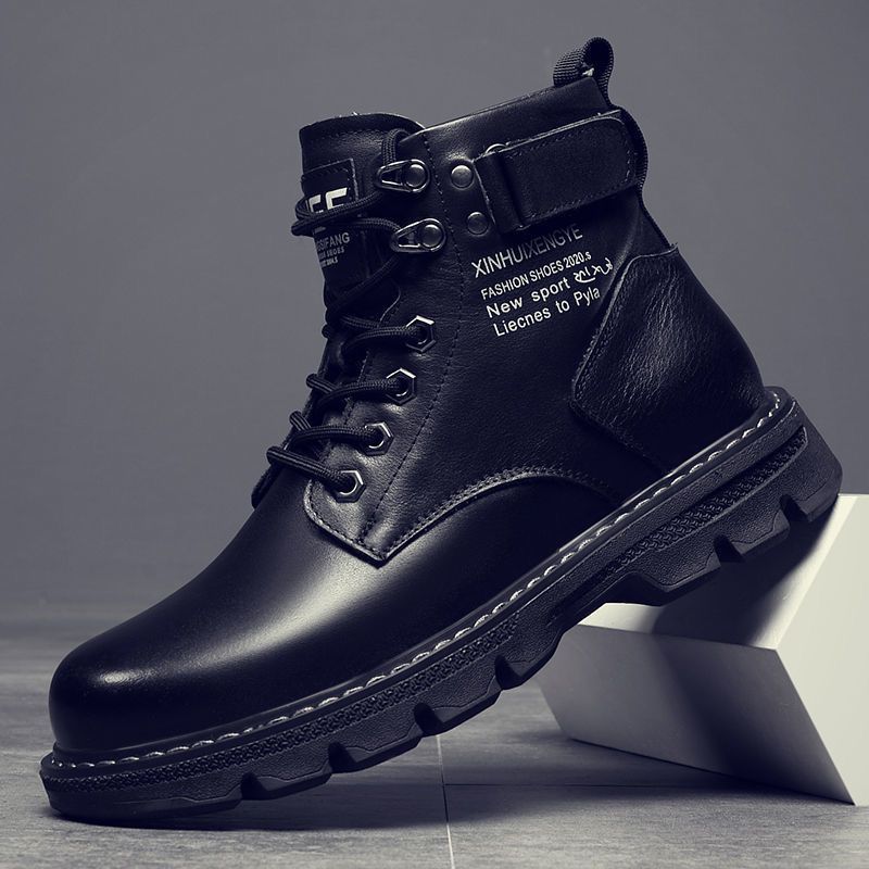 Damen Robuste Lederstiefel mit rutschfester Sohle und stylishen Details Drune