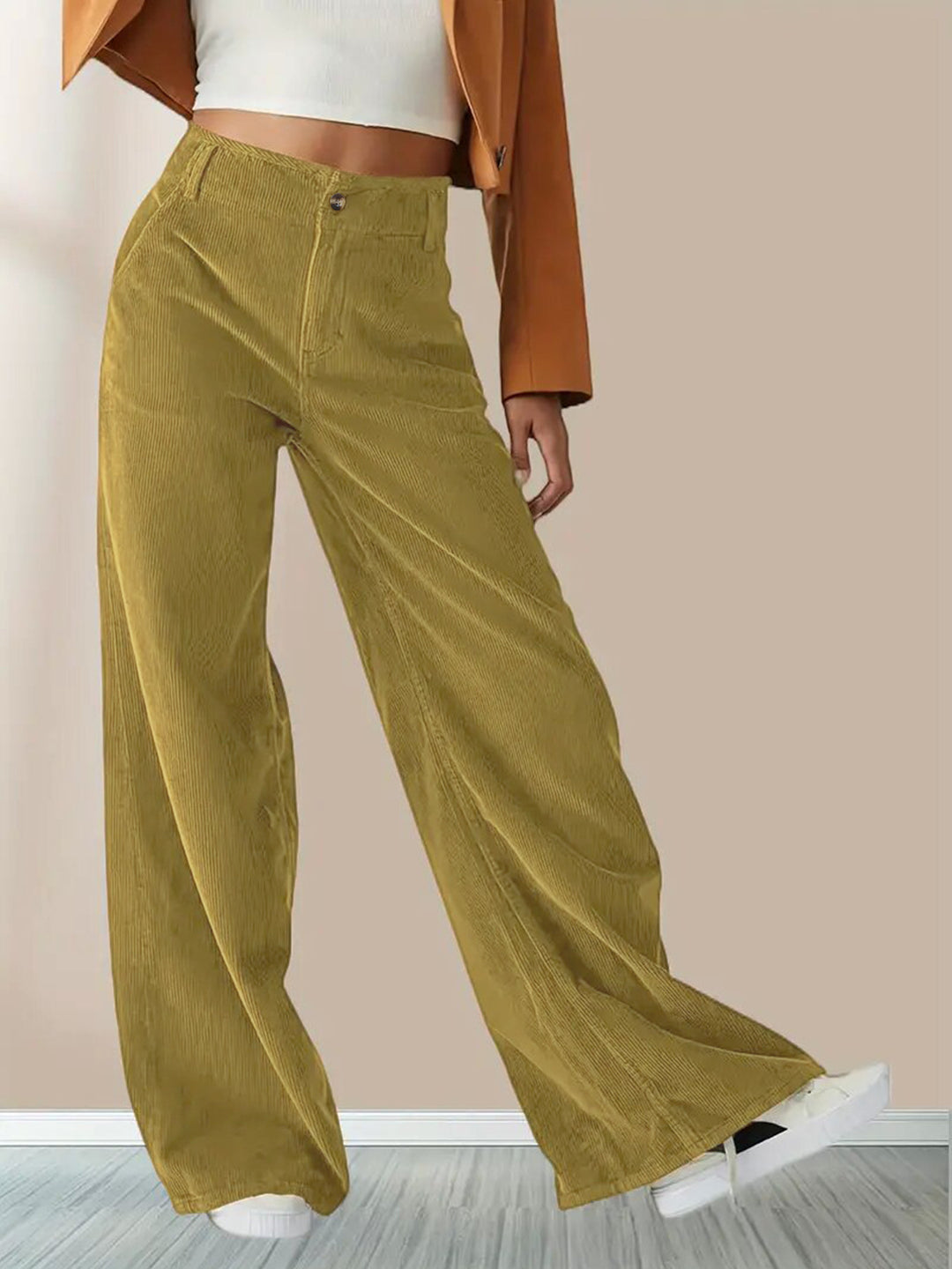 Damen Weite Cordhose Drune