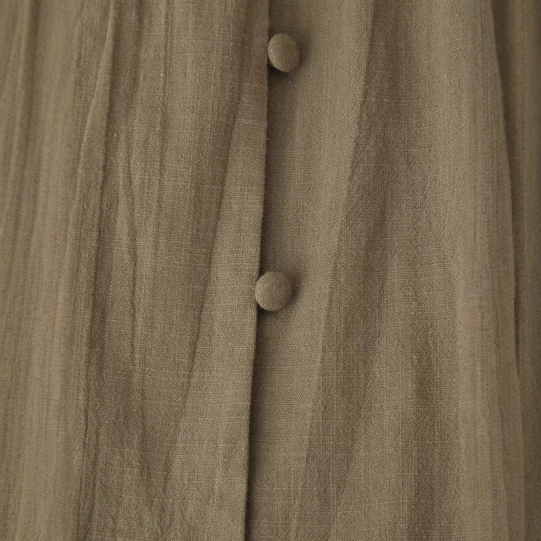 Damen nan bestickte Bluse mit geraffter Taillenpartie, Rundhals und Ballonärmeln Drune
