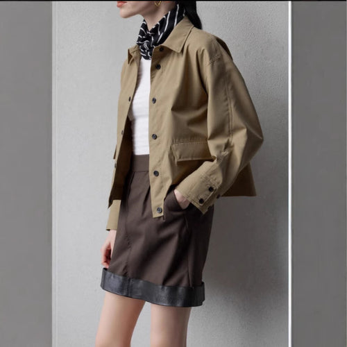 Damen Modische Utility-Jacke mit vielseitigem Design Drune