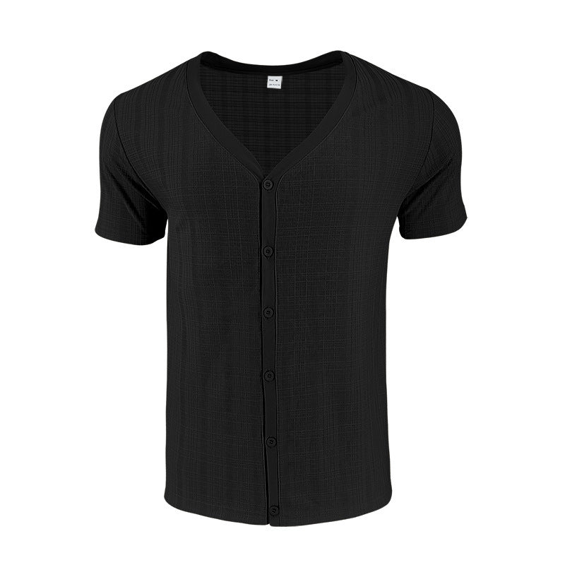 Herren kurzärmliges Hemd mit strukturiertem Design Drune