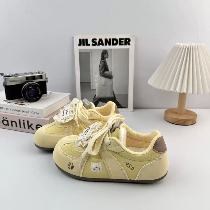 Damen Sneakers mit verspieltem Tierdesign und bequemer Sohle Drune