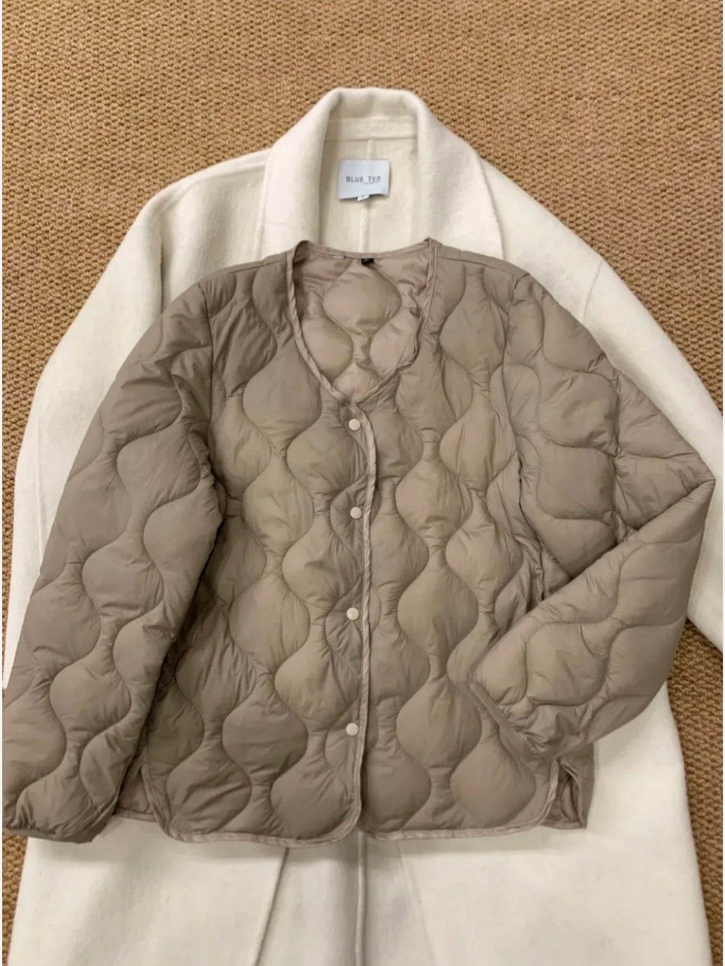 Damen Elegante, gefütterte Steppjacke Drune