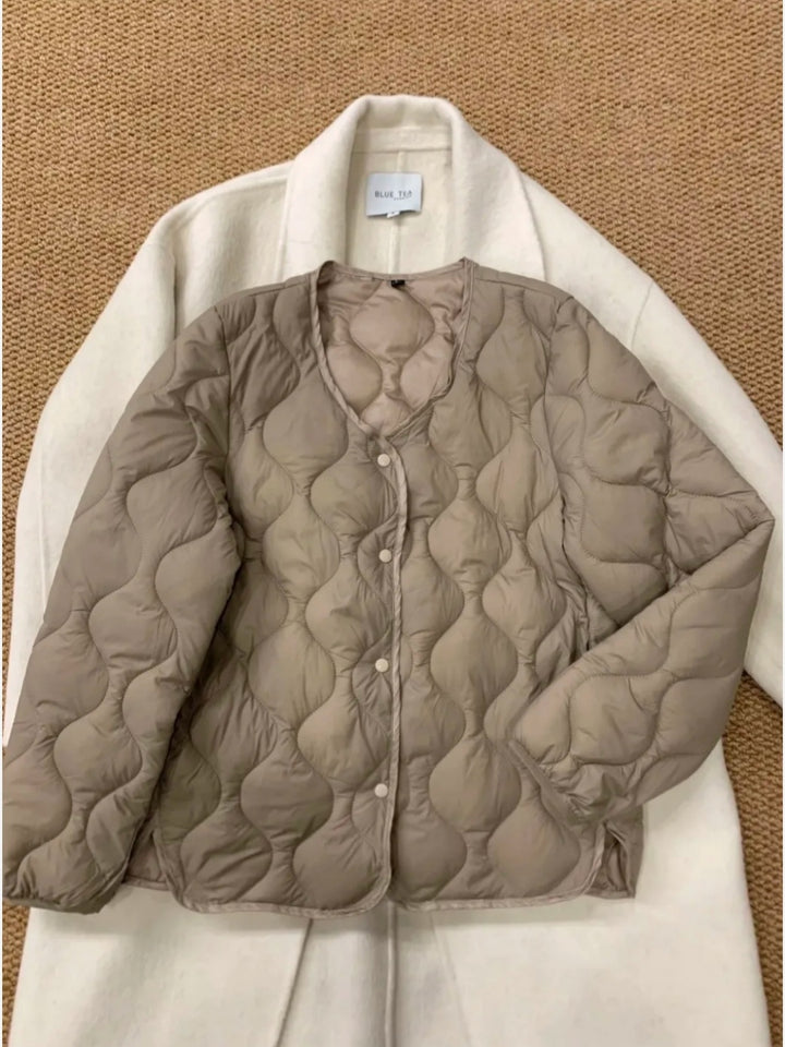 Damen Elegante, gefütterte Steppjacke Drune