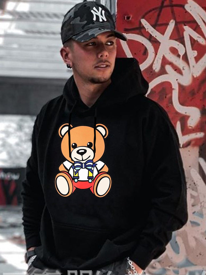 Damen Kapuzenpullover mit niedlichem Bärenmotiv Drune