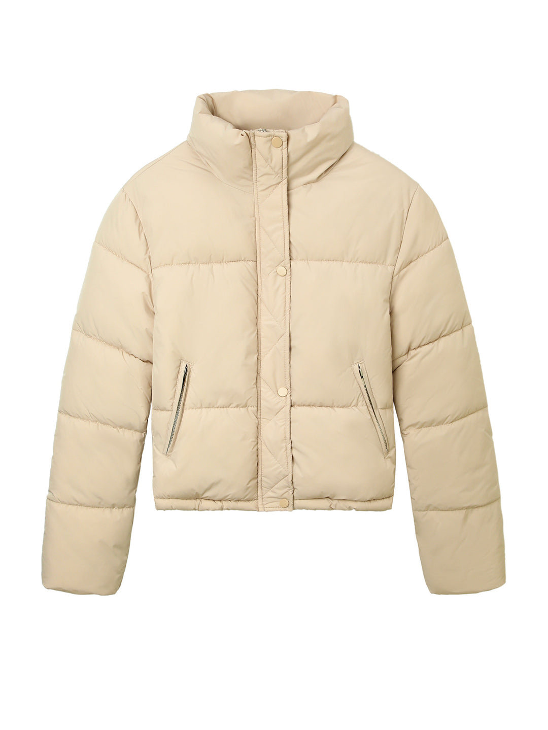Damen Kurze Steppjacke Drune