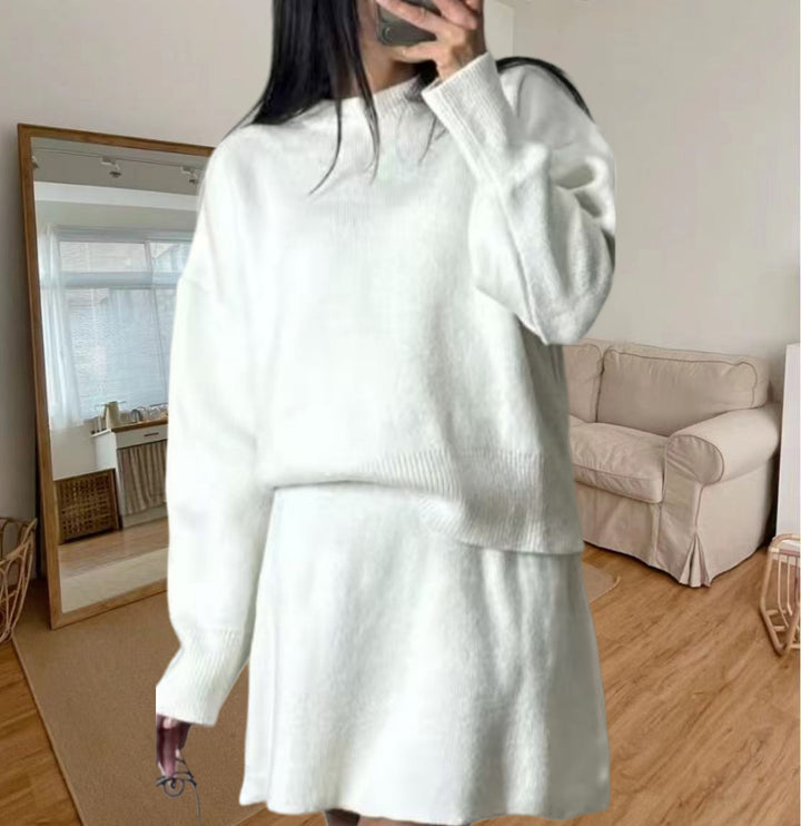Damen Strickkleid mit voluminösen Ärmeln und lässigem Schnitt Drune
