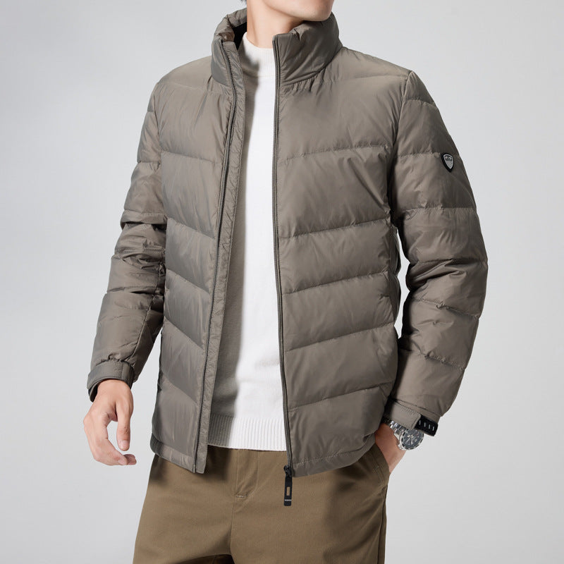Herren Leichte gesteppte Thermojacke mit Stehkragen und winddichter Isolierung Drune