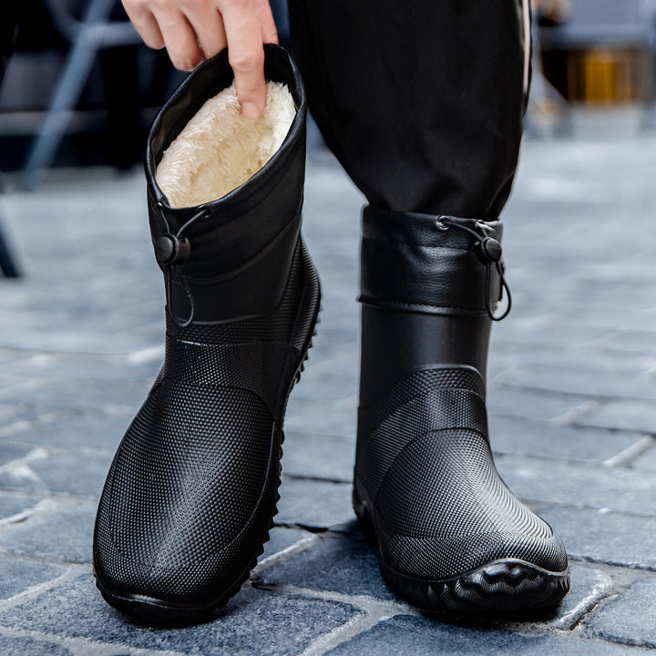 Herren Funktionale wasserdichte Ankle-Gummistiefel mit verstellbarem Bündchen Drune