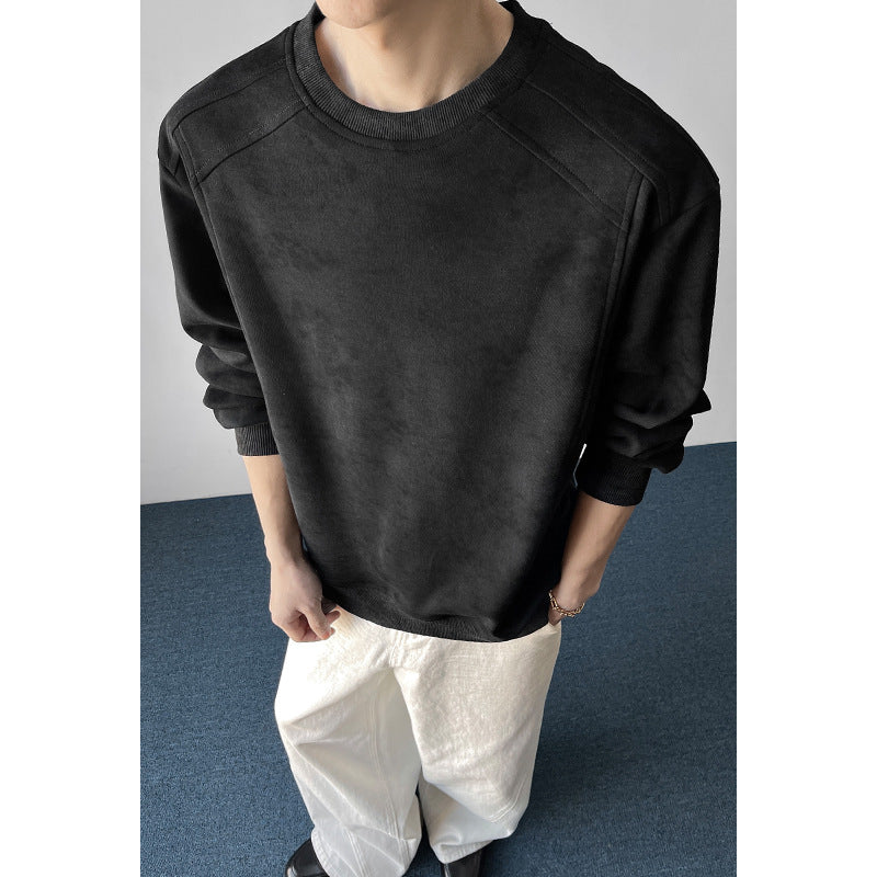 Herren Modischer Sweatshirt mit praktischem Schultergurt Drune
