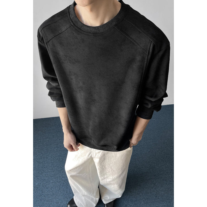 Herren Modischer Sweatshirt mit praktischem Schultergurt Drune