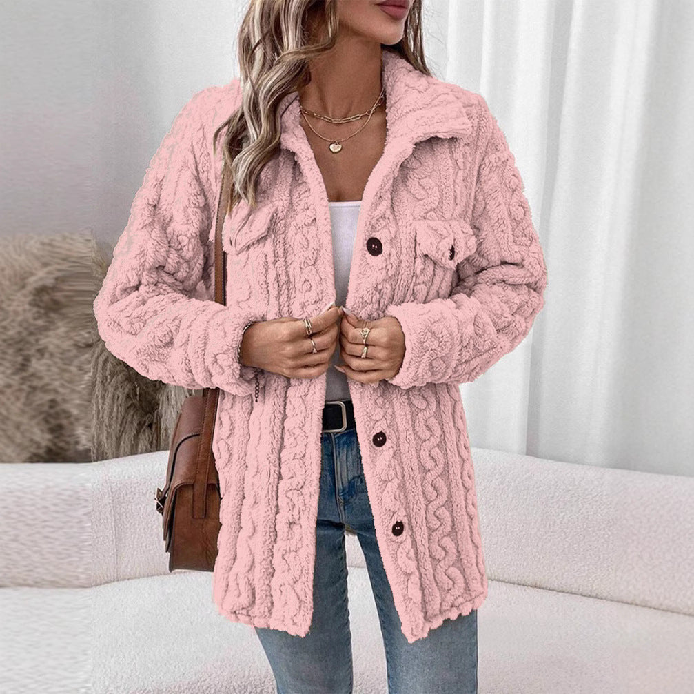 Damen Strickjacke mit Struktur und aufgesetzten Taschen Drune