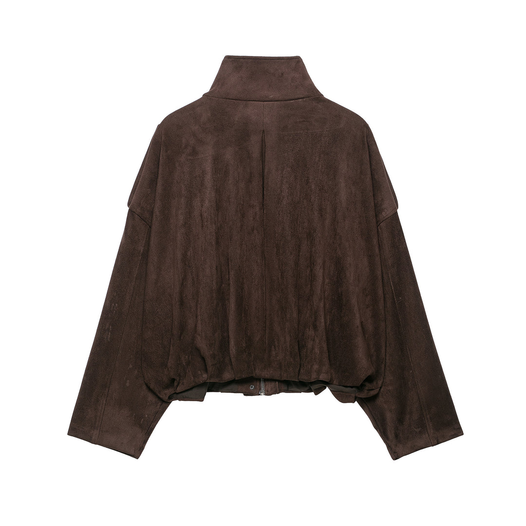 Damen Kurze Wildlederoptik-Fieldjacke Drune