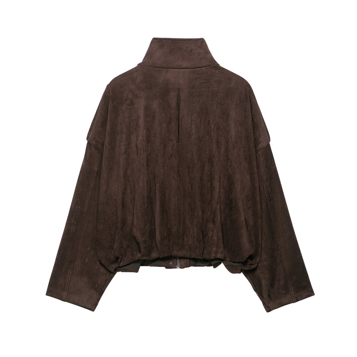 Damen Kurze Wildlederoptik-Fieldjacke Drune