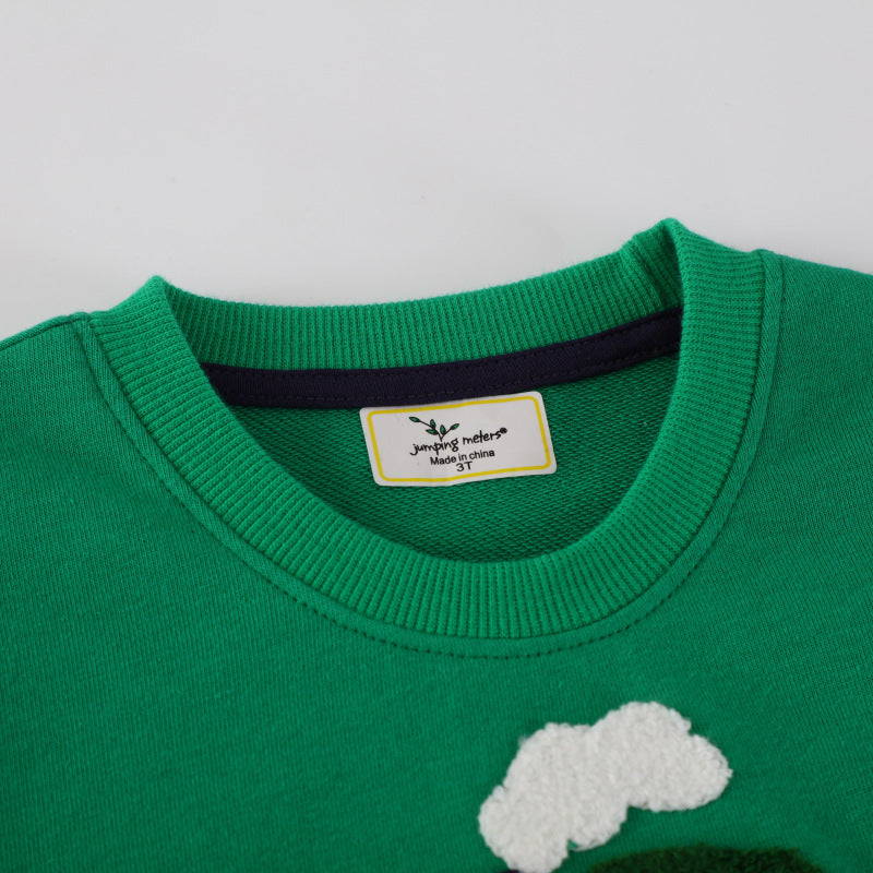 Jungen Sweatshirt mit buntem Bagger- und Lkw-Motiv Drune