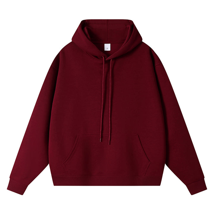 Unisex Oversize-Kapuzenpullover mit Kängurutasche und Rippbündchen Drune