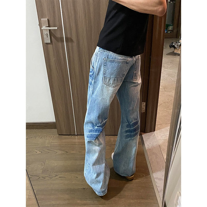 Herren Lässige Weitgeschnittene Denim-Jeans Drune