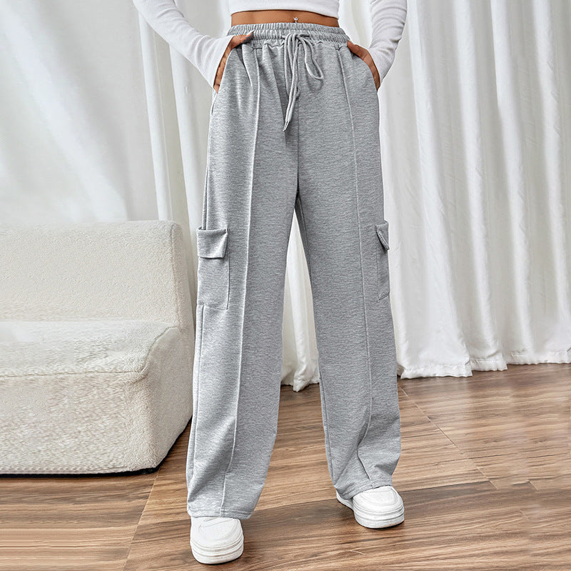 Damen Bequeme Cargo-Hose Drune