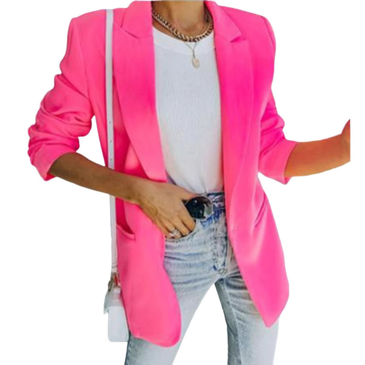 Damen Eleganter Oversized Blazer mit strukturiertem Schnitt und lässigen Details Drune