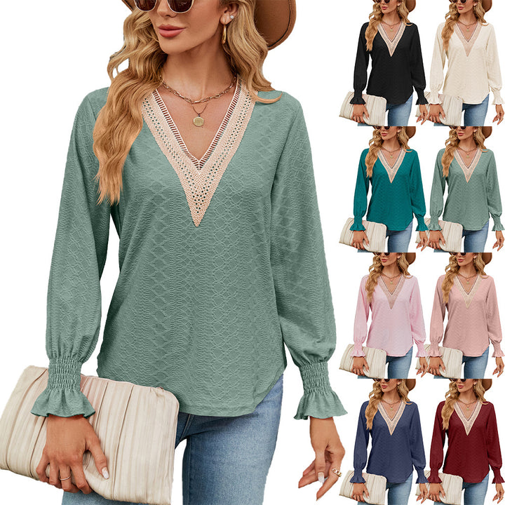 Damen Luftiges Blusenshirt mit feinem Strukturdesign Drune