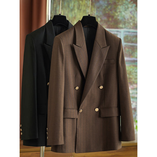 Damen Eleganter Doppeltbreasted Blazer Drune 1789269052