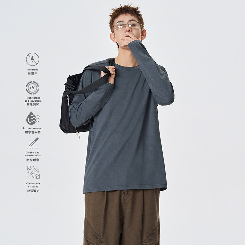 Herren Langarm-Thermo-Shirt mit Waffelstruktur und atmungsaktivem Funktionsmaterial Drune