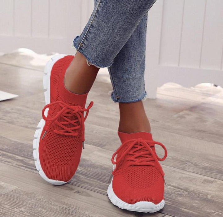Damen Leichte Strick‑Sock‑Sneaker mit elastischem Schaft und flexibler Profilsohle Drune