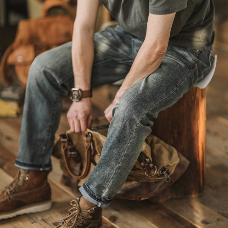 Herren Lockere Jeans mit lässigem Schnitt Drune