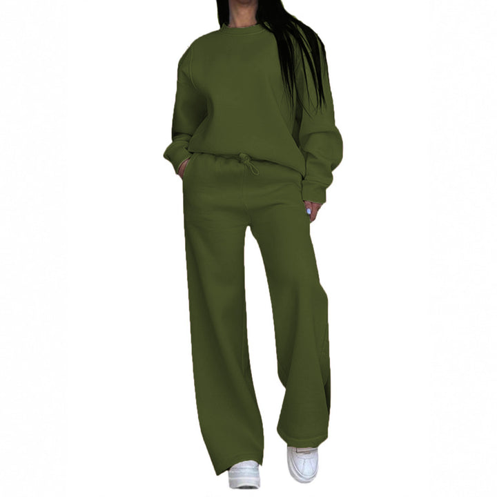 Damen nan lässiges Oversize Sweatshirt und weite Jogginghose Set Drune