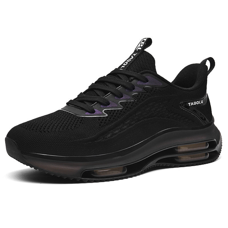 Unisex Air‑Cushion Performance‑Sneaker mit sichtbarer Luftkammer, atmungsaktivem Strickoberteil und gepolstertem Fersenkragen Drune