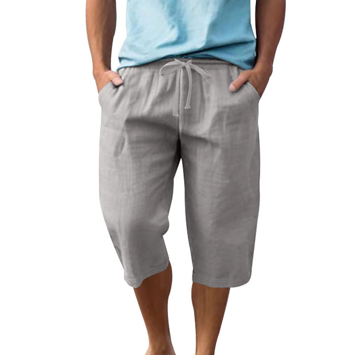 Herren leichte Freizeithose mit elastischem Bund und praktischen Taschen Drune