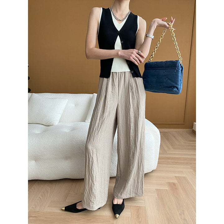 Damen stilvolle Strickweste mit feinen Knopfdetails und figurbetontem Schnitt Drune