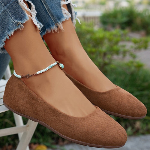 Damen Ballerinas aus weichem Wildleder Drune