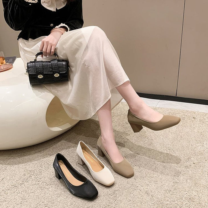Damen Bequeme Blockabsatzpumps Drune