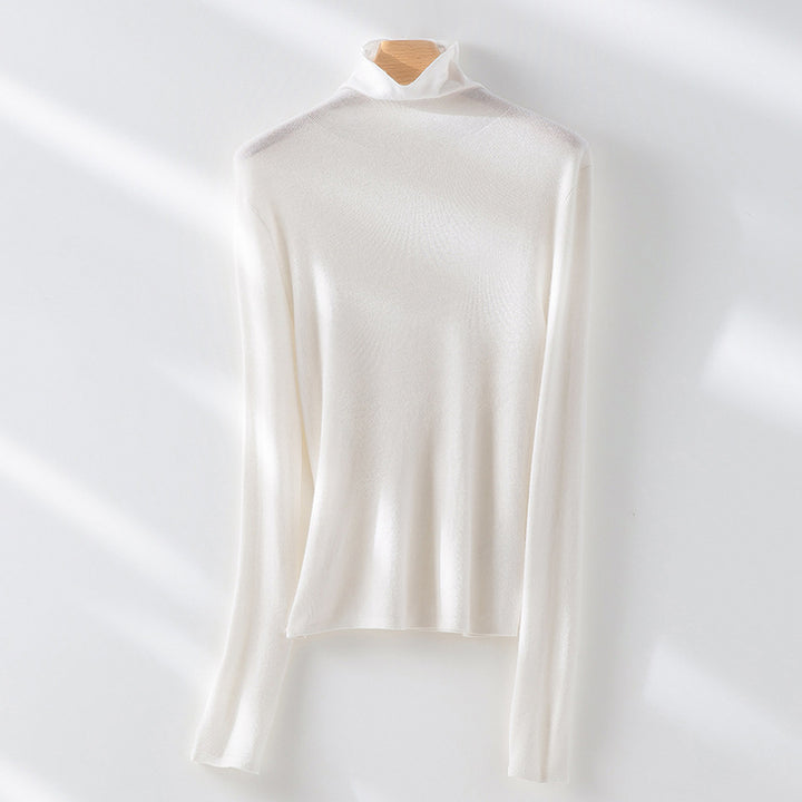 Damen Slim-Fit Feinstrick-Rollkragenpullover mit Stretch Drune