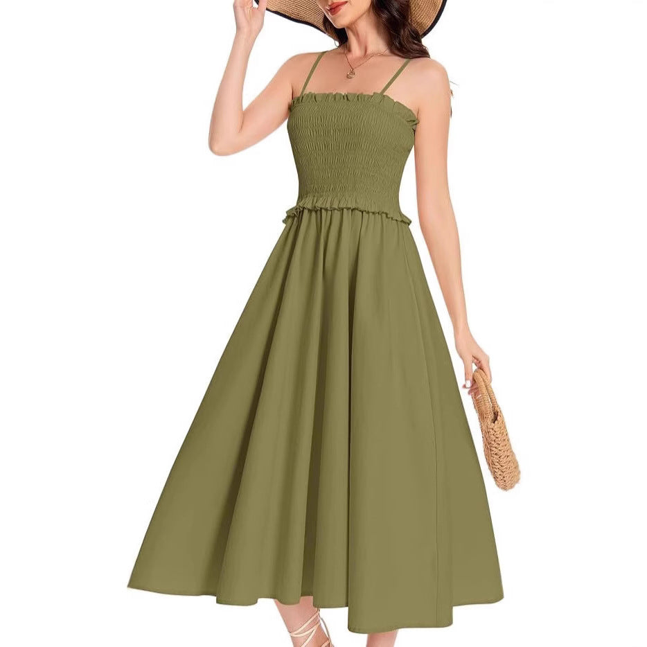Damen Maxikleid mit schmeichelhaftem Taillendesign Drune