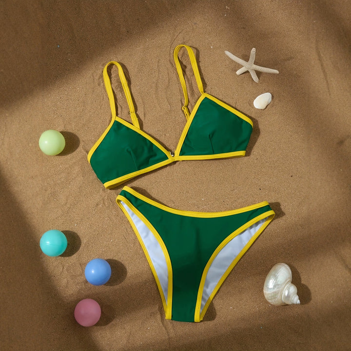 Damen Triangel-Bikini mit verstellbaren Trägern Drune