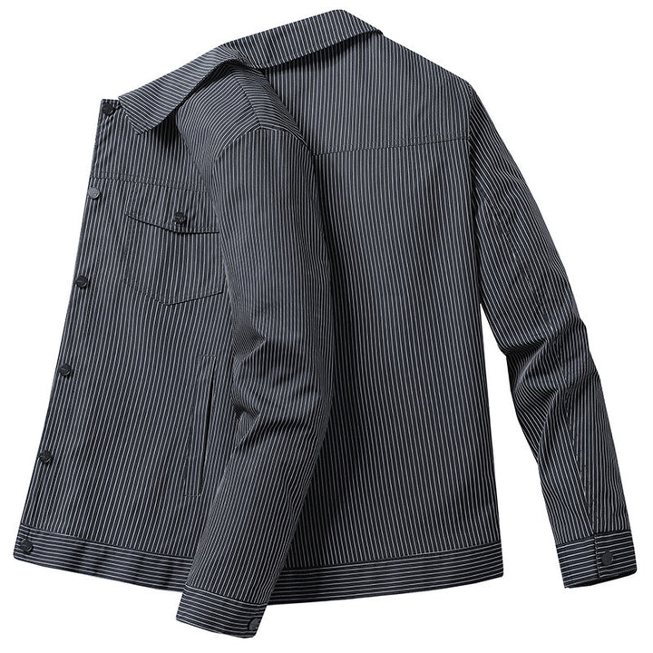Herren Modische Übergangsjacke mit Streifen Drune