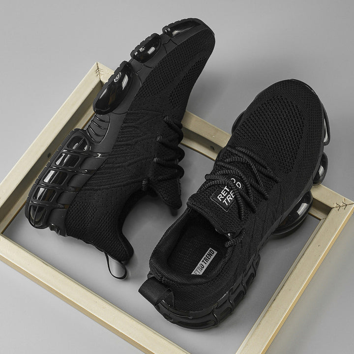 Unisex atmungsaktive Strick-Sneaker mit integrierter Luftkapsel-Dämpfung und flexibler Gummischale Drune