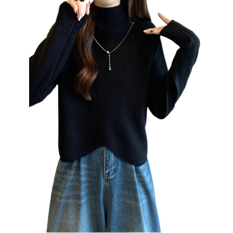 Damen Rollkragenpullover aus feinem Strick Drune