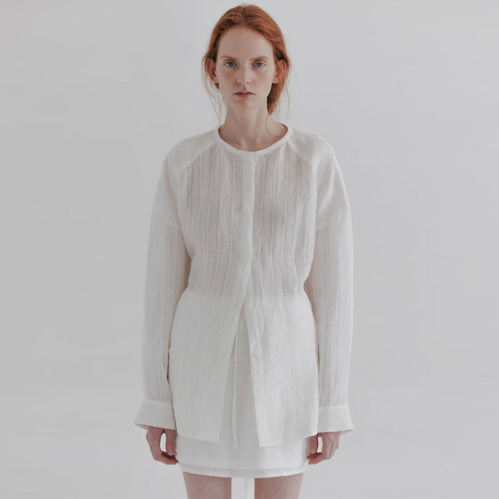 Damen lässige Longshirts mit feiner Struktur Drune