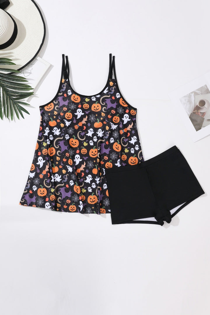 Damen Halloween-Motiv Badeset Drune